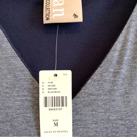 Anthropologie Dolan Left Coast Collection Mini Striped Tie Front T-Shirt Dress M - Picture 4 of 8